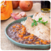 Feijão Azuki com Arroz e Frango Grelhado