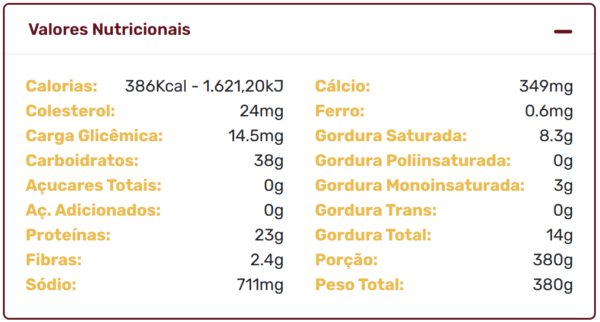 Lasanha sem Glúten Bolonhesa de Carne