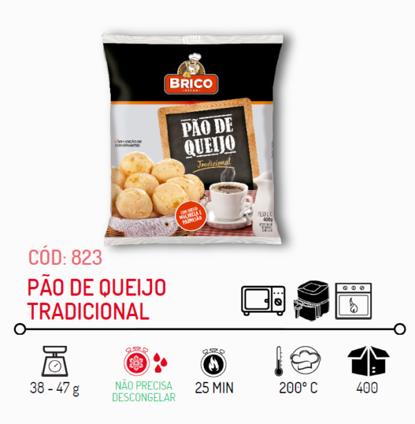 Pão de Queijo Tradicional - Caixa 10kg